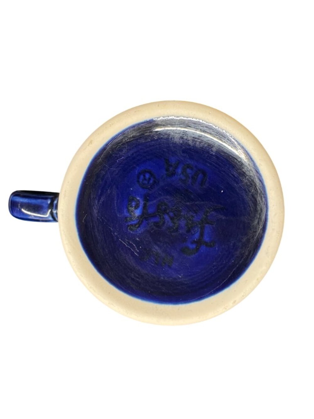 2 X Fiestaware Cobalt Blue Coffee Mugs O -Ring Handle- Homer Laughlin HLC USA - Picture 3 of 10